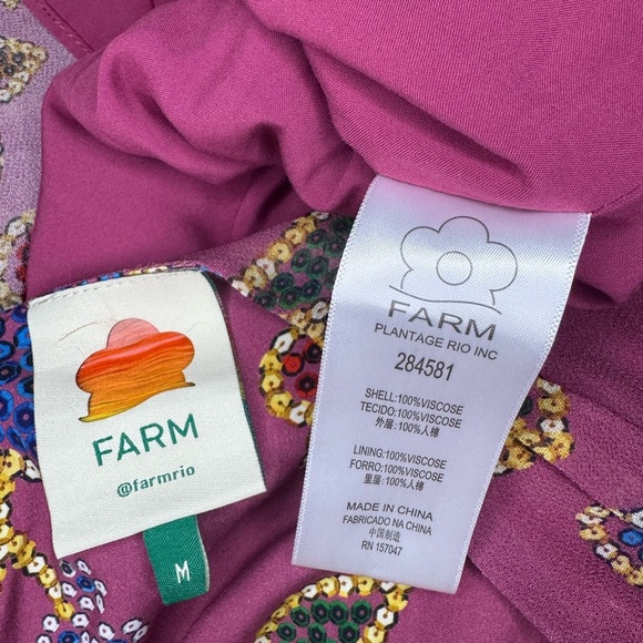 FARM RIO FLORAL SPARKLE MINI DRESS IN SIZE M - Picture 12 of 14